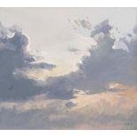 Ulf Petermann(Brunsbüttel 1950)Wolkenstudie IIÖl/Lw., 35 x 40 cm, r. u. monogr. U. Pe 06, auf dem