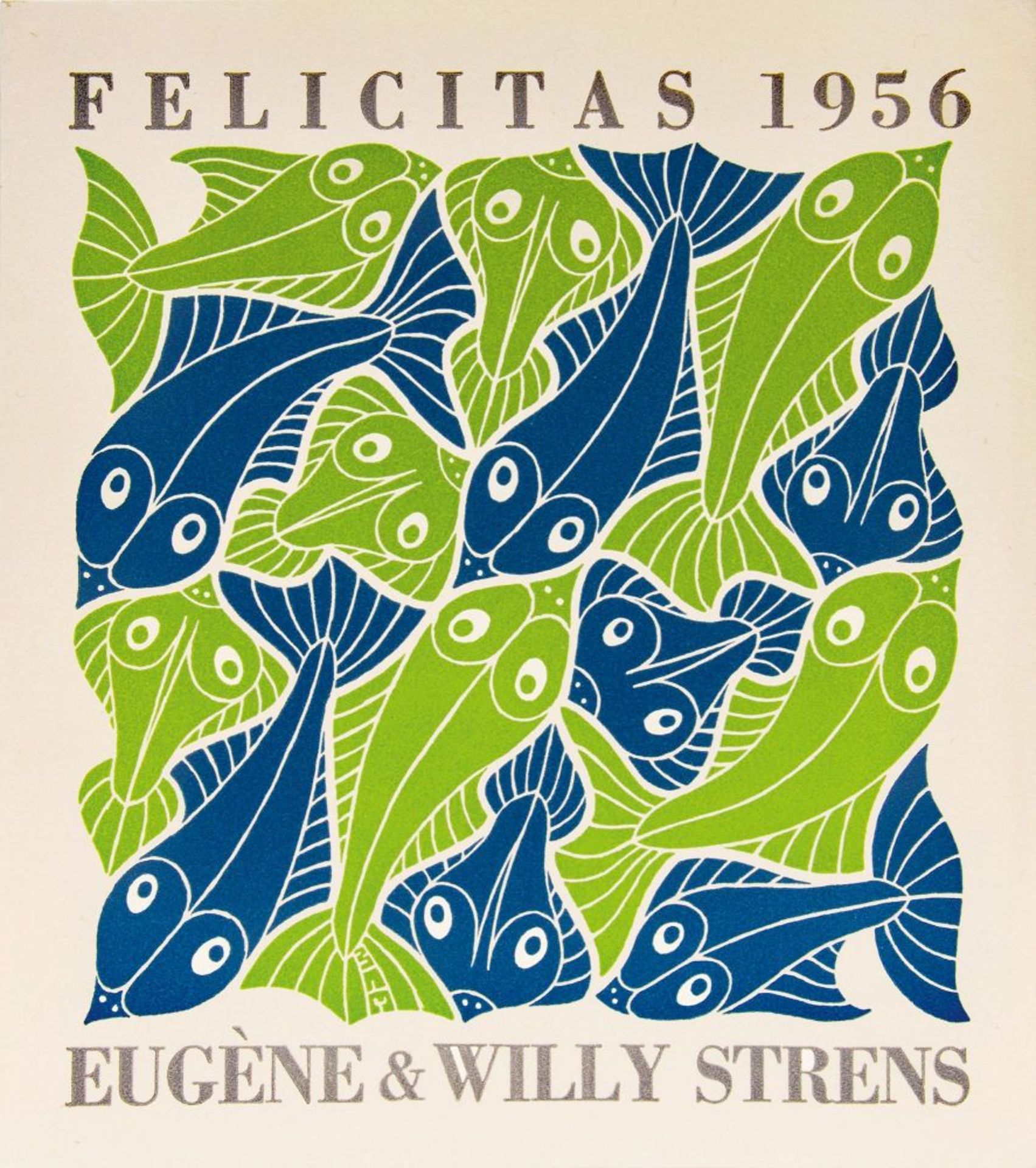 Maurits Cornelis Escher(Leeuwarden 1898 - Hilversum 1972)Konvolut: Eugène & Willy Strens Felicitas - Bild 3 aus 4