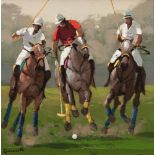 Armando Romanelli(Rio de Janeiro 1945)Polo PlayerÖl/Lw., 35 x 35 cm, l. u. sign. Romanelli, verso