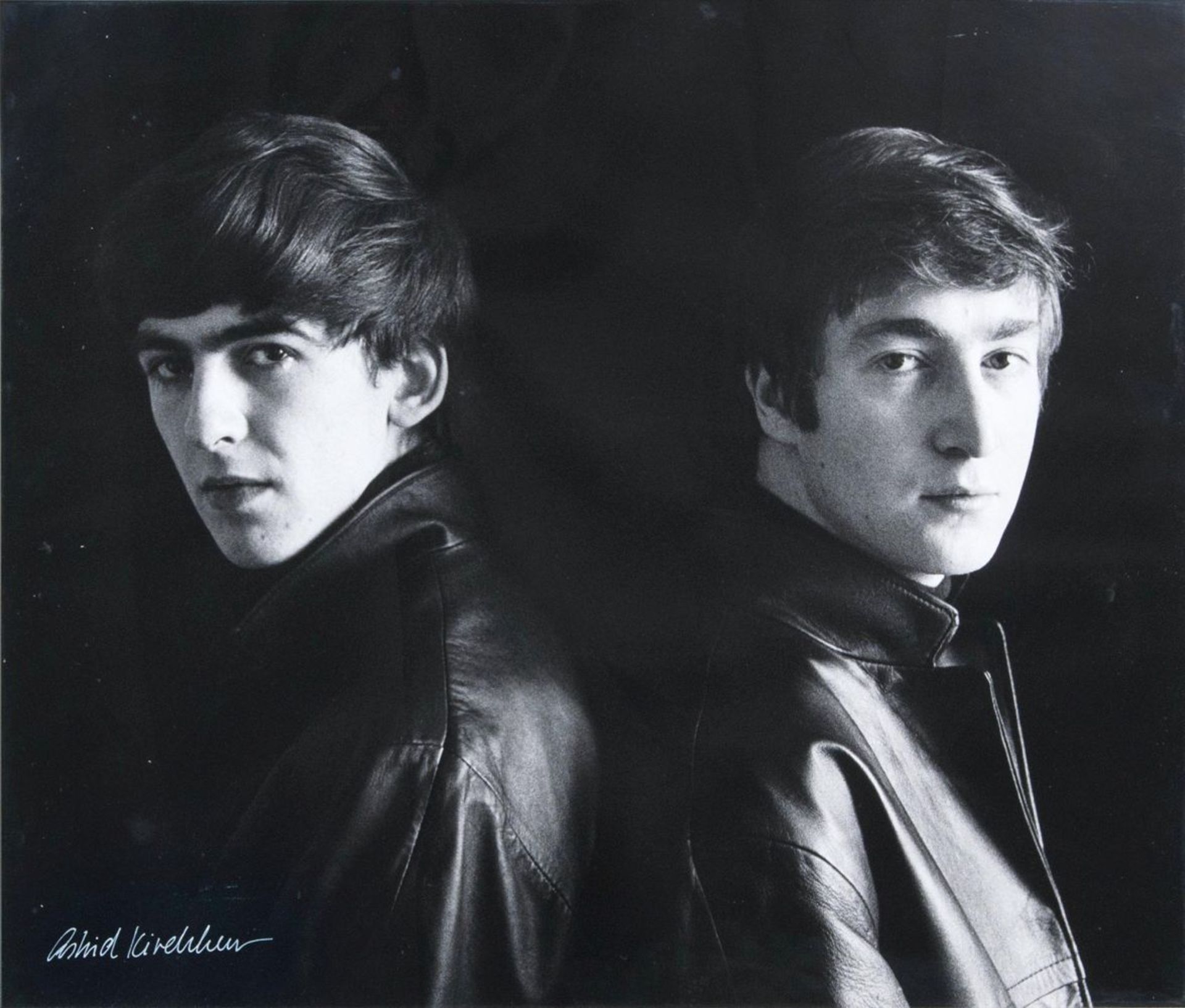 Astrid Kirchherr(Hamburg 1938 - Hamburg 2020)George Harrison und John LennonSilbergelatineabzug,