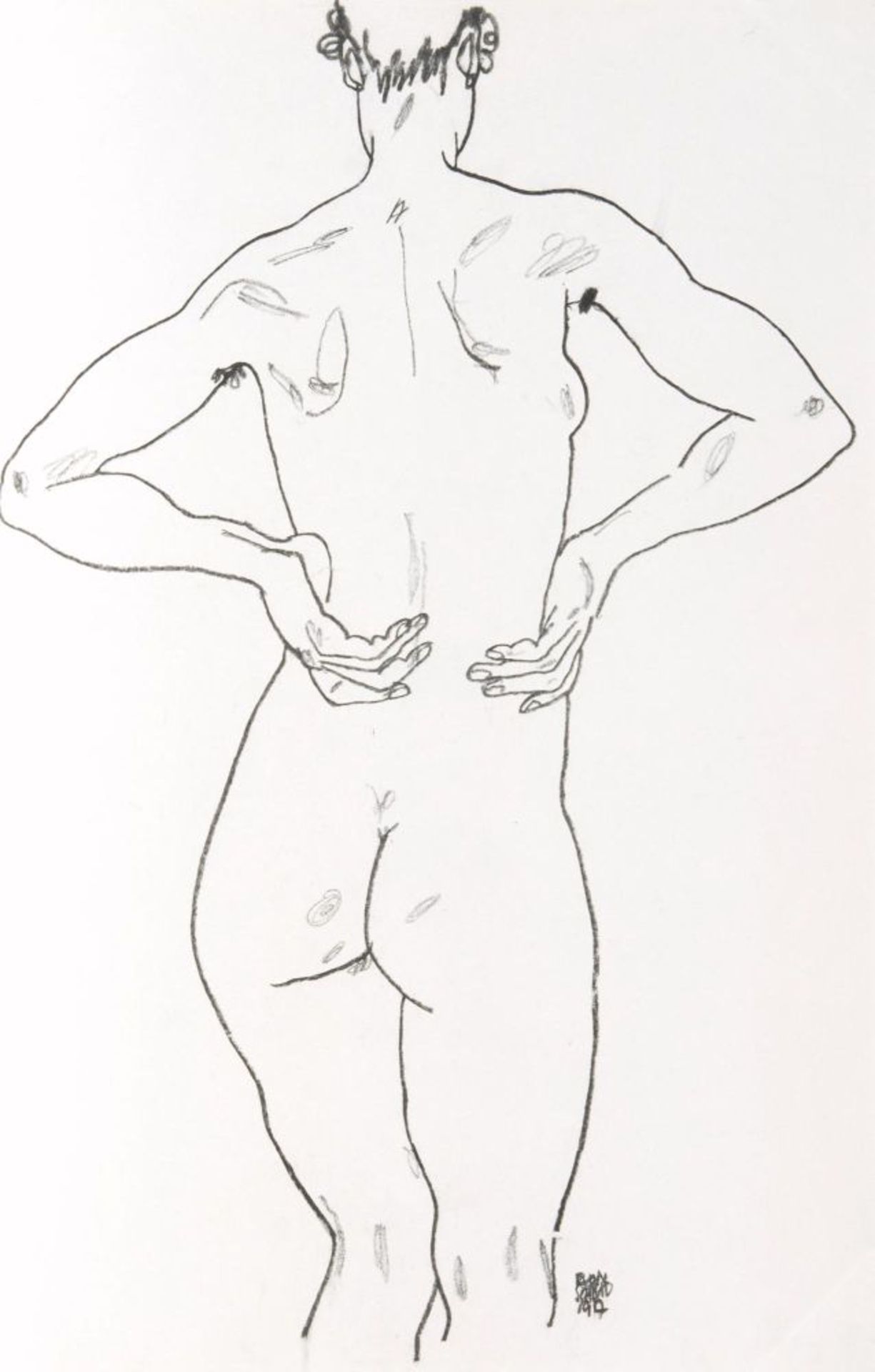 Egon Schiele(Tulln 1890 - Wien 1918)Egon SchieleEdition Siedler, Wien, 1990. Zehn Lichtdrucke in