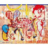 Dieter Glasmacher(Krefeld 1940)Dieta ForzosaAcryl/Lw., 50 x 61 cm, l. u. sign. und dat. Glasmacher