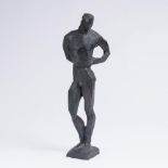 Manfred Sihle-Wissel(Tallin 1934)Stehender Mann1965. Bronze mit dunkler Patina. Aus einer Auflage