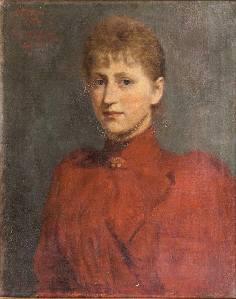 Ludwig Noster(Friedeberg 1859 - Berlin 1910)Die Nichte des KünstlersÖl/Lw., 62 x 50 cm, l. o.
