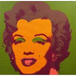 Andy Warhol(Pittsburgh 1928 - New York 1987), nachMarilynFarbsiebdruck, 83,5 x 83,5 cm, verso