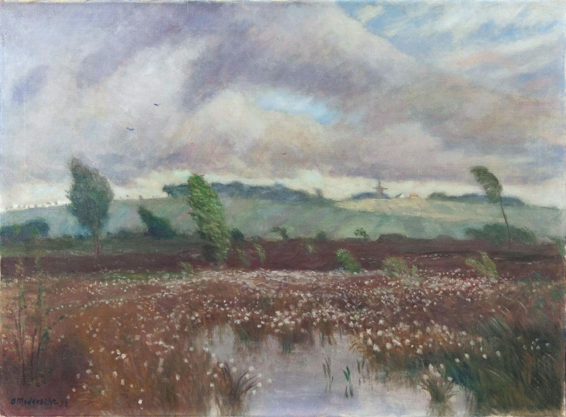 Otto Modersohn(Soest 1865 - Fischerhude 1943)Sommer im MoorÖl/Lw., 61 x 85,5 cm, l. u. sign. und