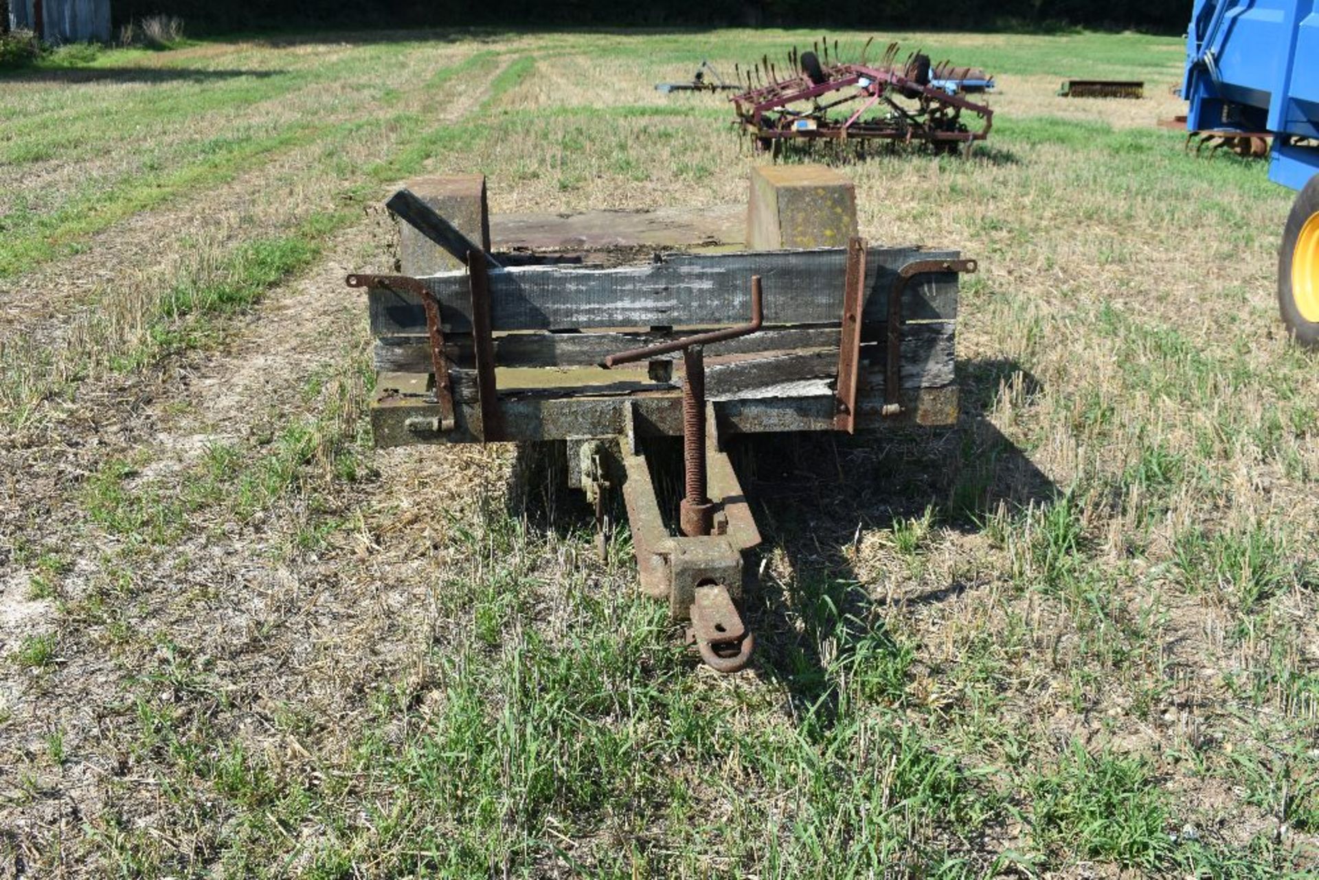 Single Axle Flat Bed Trailer