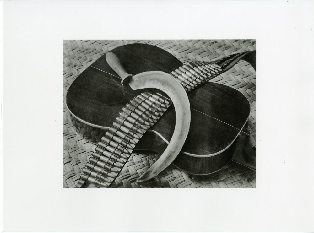 TINA MODOTTI - Bandolier, Guitar, Sickle - Original photogravure