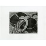 TINA MODOTTI - Bandolier, Guitar, Sickle - Original photogravure