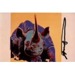 ANDY WARHOL - Black Rhinoceros - Original color analogue photograph
