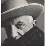 IRVING PENN - Picasso at La Californie, Cannes, France (A) - Original vintage photogravure