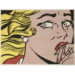 ROY LICHTENSTEIN - Crying Girl - Original color offset lithograph