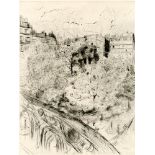 EDOUARD VUILLARD - Le Square Vintimille - Etching & drypoint