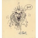 TIM BURTON - Boo! - Pen & ink drawing on paper