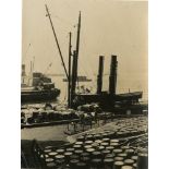 KARL STRUSS - On the Pier, New York - Vintage platinum print