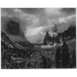 ANSEL ADAMS - Clearing Winter Storm, Yosemite National Park, Calformia - Original photogravure