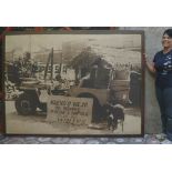 HUGO BREHME - Willys Jeep - Super grand mammoth vintage silver gelatin print