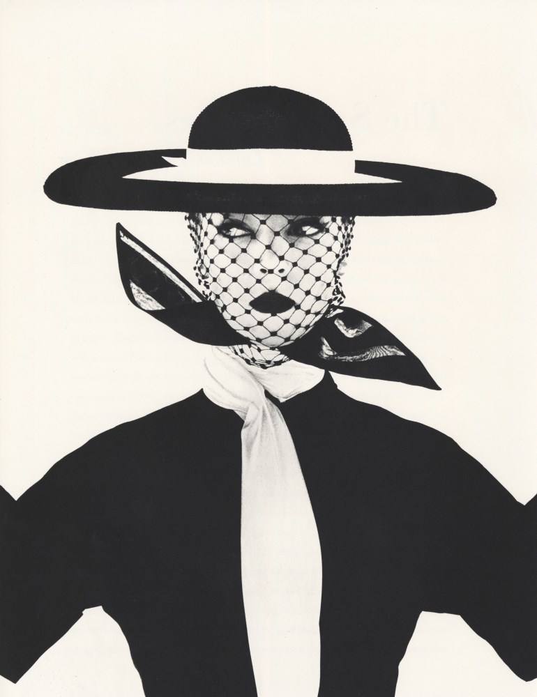 IRVING PENN - Black and White Vogue Cover, New York - Original photogravure