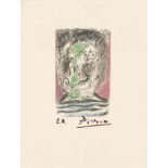 PABLO PICASSO [d'apres] - October 6, 1964 #3 - Original color silkscreen & lithograph