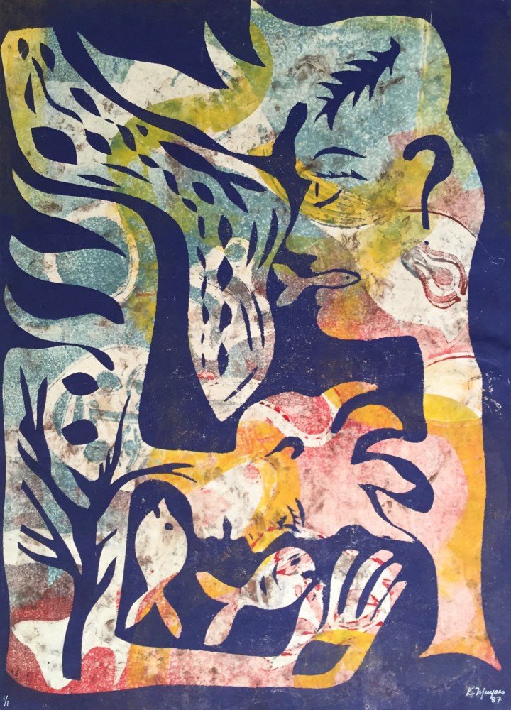 KARIMA MUYAES - Cenote - Color monoprint