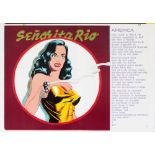 MEL RAMOS - Señorita Rio - Color lithograph