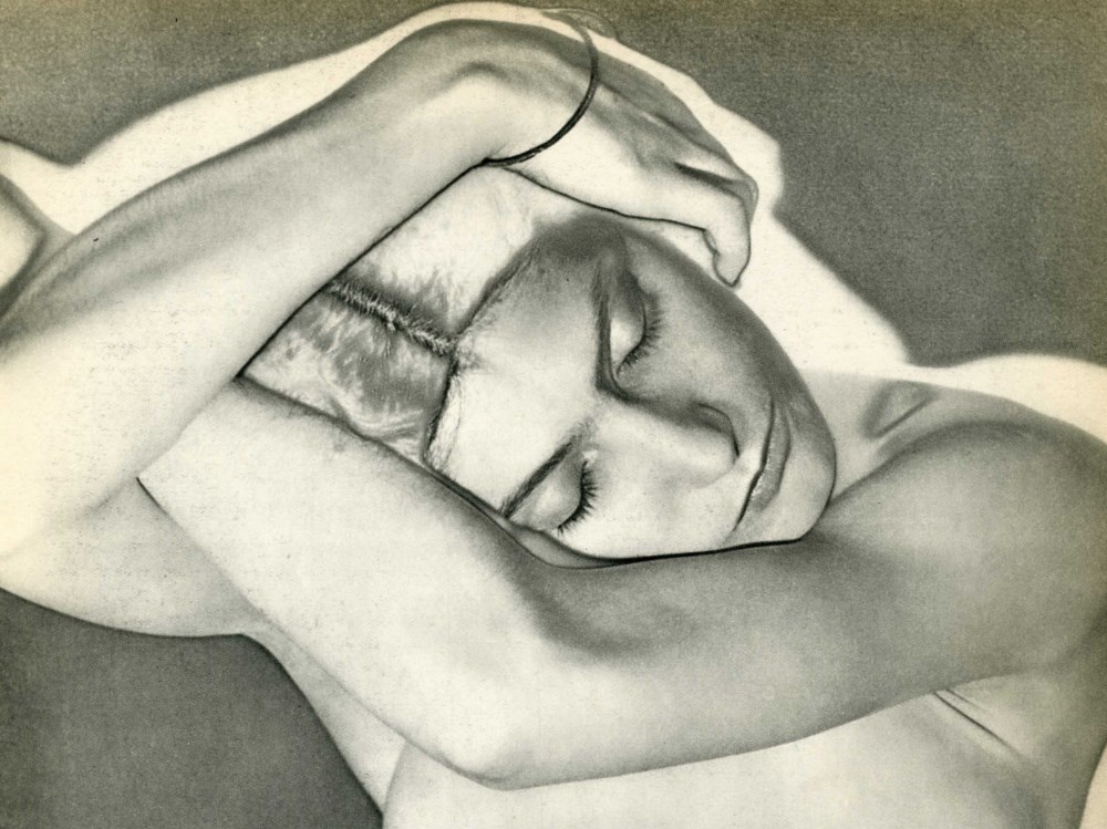 MAN RAY - Sleeping Woman (Woman on Folded Arms) - Original vintage photogravure