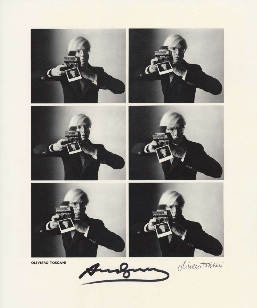 OLIVIERO TOSCANI - Andy Warhol, Carnegie Hall Studio, New York City - Vintage photogravure