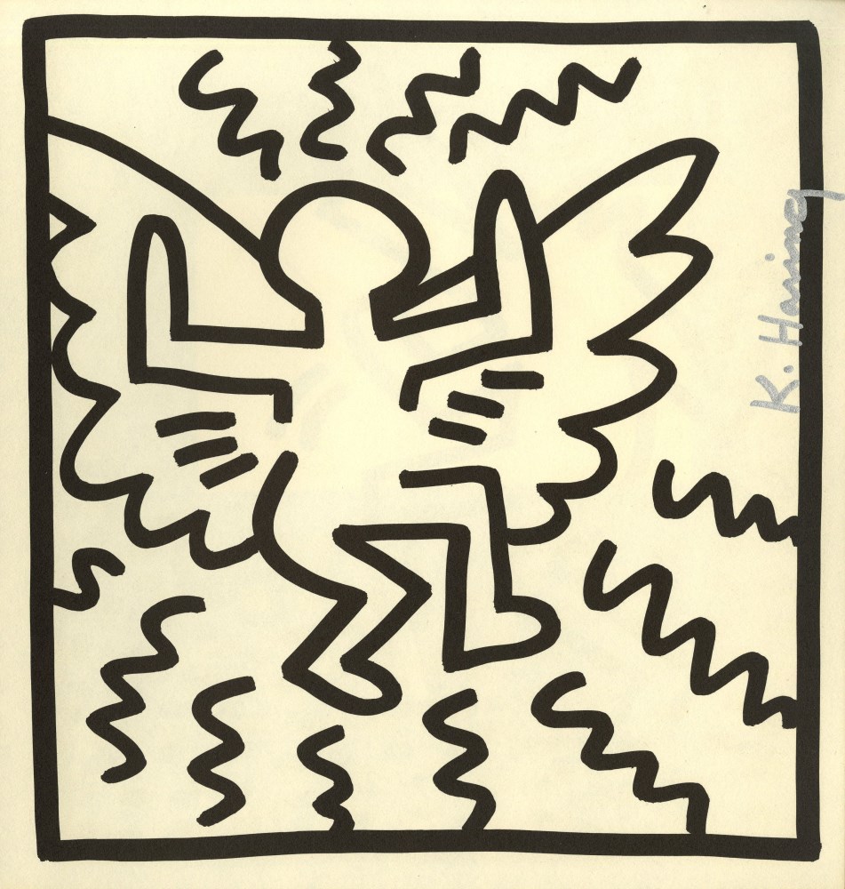 KEITH HARING - Angel - Lithograph