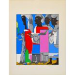 ROMARE BEARDEN - Easter Procession - Color silkscreen