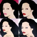 ANDY WARHOL - Diana Ross x 4 - Original color offset lithograph