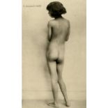 A. KEITH DANNATT - A Slender Maiden - Original vintage photogravure