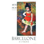 PABLO PICASSO - Barcelona Suite (Danseuse naine) - Color offset lithograph