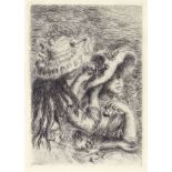 PIERRE-AUGUSTE RENOIR - La chapeau epingle - Original etching