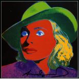 ANDY WARHOL - Ingrid Bergman: With Hat (03) - Color offset lithograph