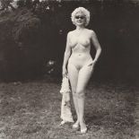 DIANE ARBUS - Nudist Lady with Swan Sunglasses, PA - Original photogravure