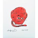ANDY WARHOL [d'apres] - Sam (Red Sam Sitting) - Color lithograph