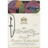 ANDY WARHOL - Baron Philippe Rothschild - Color offset lithograph with gold and blind embossing
