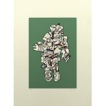 JEAN DUBUFFET - Protestator - Color silkscreen