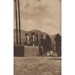 EDWARD S. CURTIS - Into the Kiva, Pueblo - Original vintage sepia toned photogravure