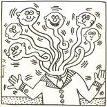 KEITH HARING - Six Necks - Lithograph