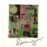 JEAN-MICHEL BASQUIAT - In Italian - Color offset lithograph