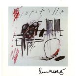 JEAN-MICHEL BASQUIAT - Red Circle - Color offset lithograph