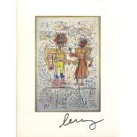 JEAN-MICHEL BASQUIAT - Self-portrait with Suzanne - Color offset lithograph