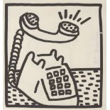 KEITH HARING - Ringing Telephone - Lithograph