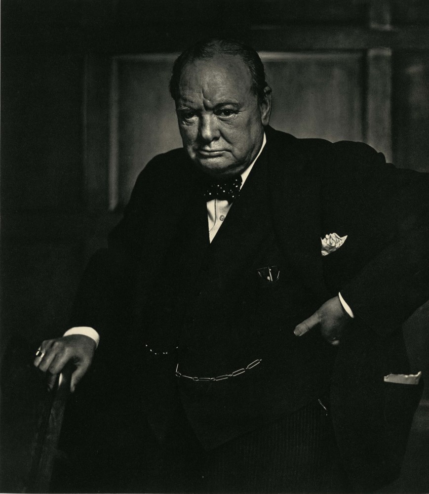 YOUSUF KARSH - Winston Churchill - Original vintage photogravure