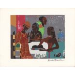 ROMARE BEARDEN - Salome with the Head of John the Baptist - Original color silkscreen