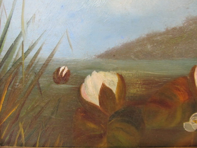 JOHN LAFARGE - Water Lilies - Oil on panel - Bild 7 aus 9