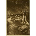 EDWARD S. CURTIS - The Maid of Dreams - Original vintage sepia toned photogravure