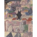 PAUL KLEE - Under the Black Star ["Sous une etoile noire"] - Original color collotype