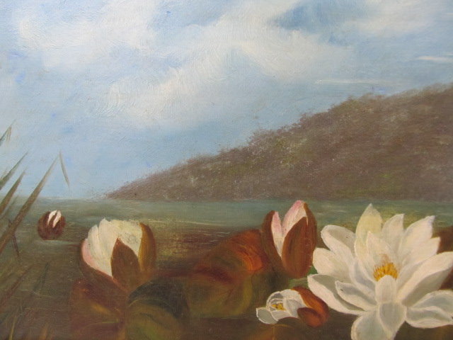 JOHN LAFARGE - Water Lilies - Oil on panel - Bild 6 aus 9